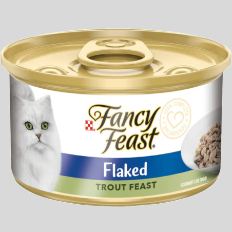 Fancy Feast Flaked Trucha 85g | Alimento Húmedo Gatos | Bassa Pet