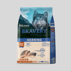 Bravery Herring Senior 12kg | Alimento Grain Free para Perros Senior | Bassa Pet