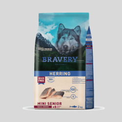 Bravery Herring Senior Small Breeds 2kg y 7kg | Alimento para Perros Senior Razas Pequeñas | Bassa Pet
